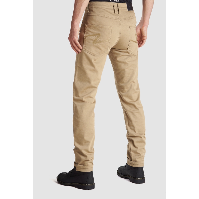 Мотоциклетни дънки PANDO MOTO Robby Slim beige разпродажба