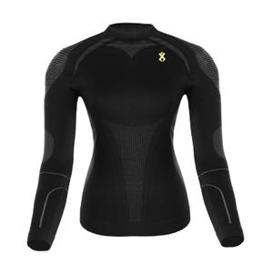 Дамска функционална тениска Rilax Mia black - дълъг ръкав