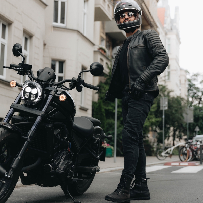Мотоциклетни дънки Rebelhorn Nomad TP washed black разпродажба