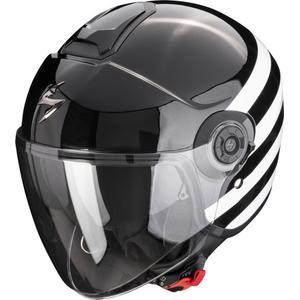 Отворена каска Scorpion EXO-CITY II Bee черно-бяла разпродажба