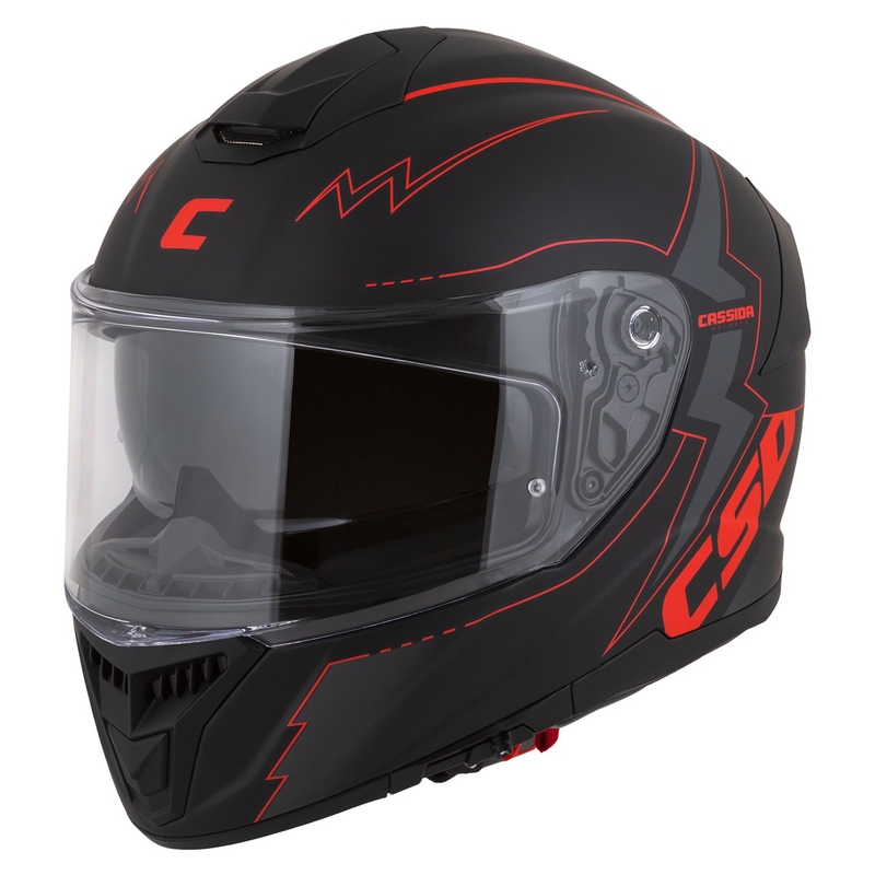 Каска за мотоциклет Cassida Integral GT 2.1 Flash Black-Red-Grey