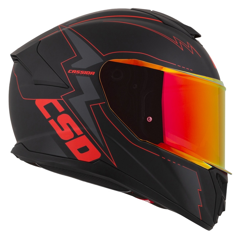 Каска за мотоциклет Cassida Integral GT 2.1 Flash Black-Red-Grey