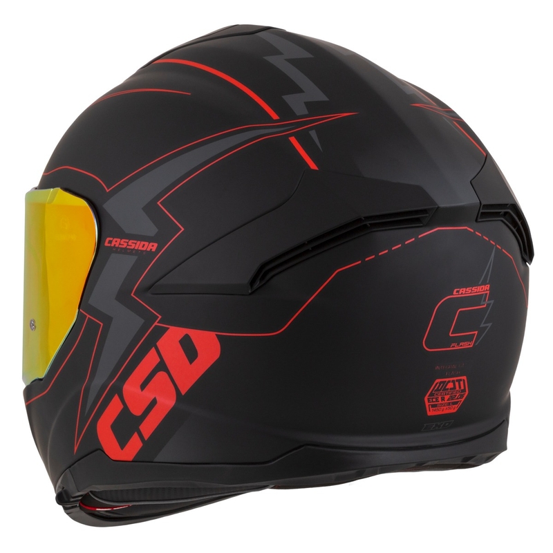 Каска за мотоциклет Cassida Integral GT 2.1 Flash Black-Red-Grey