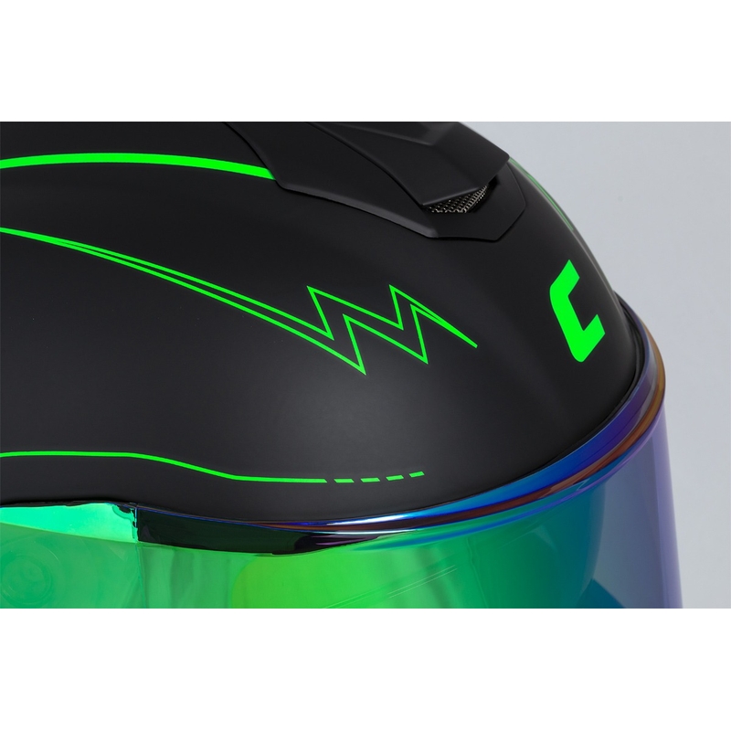 Integral каска за мотоциклет Cassida Integral GT 2.1 Flash black-fluo green-grey