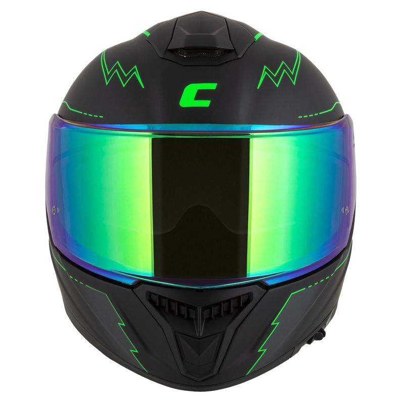 Integral каска за мотоциклет Cassida Integral GT 2.1 Flash black-fluo green-grey