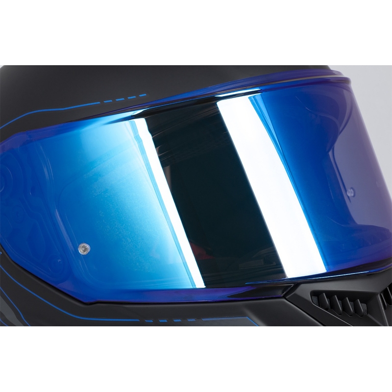 Integral каска за мотоциклет Cassida Integral GT 2.1 Flash черно-синьо-сиво