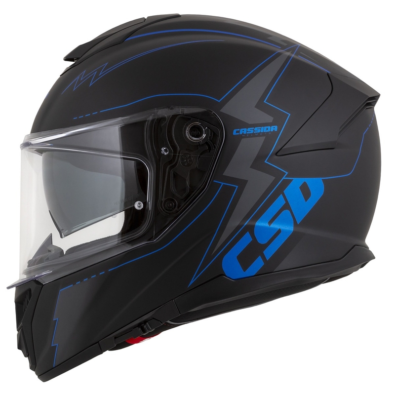 Integral каска за мотоциклет Cassida Integral GT 2.1 Flash черно-синьо-сиво