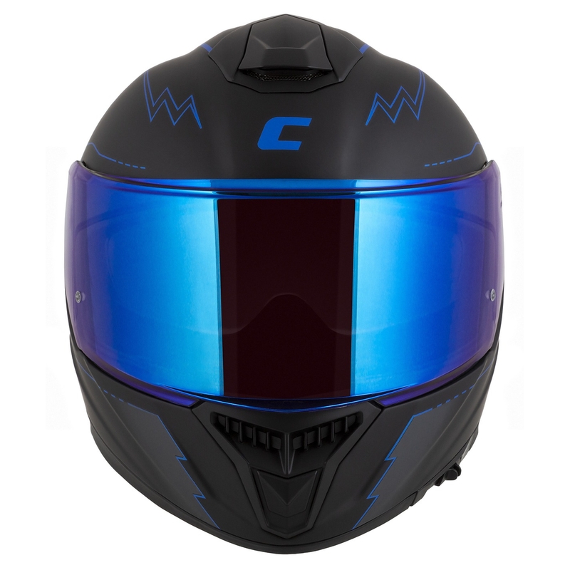 Integral каска за мотоциклет Cassida Integral GT 2.1 Flash черно-синьо-сиво
