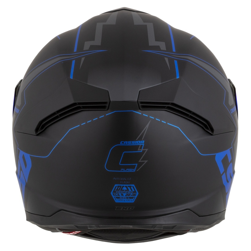 Integral каска за мотоциклет Cassida Integral GT 2.1 Flash черно-синьо-сиво