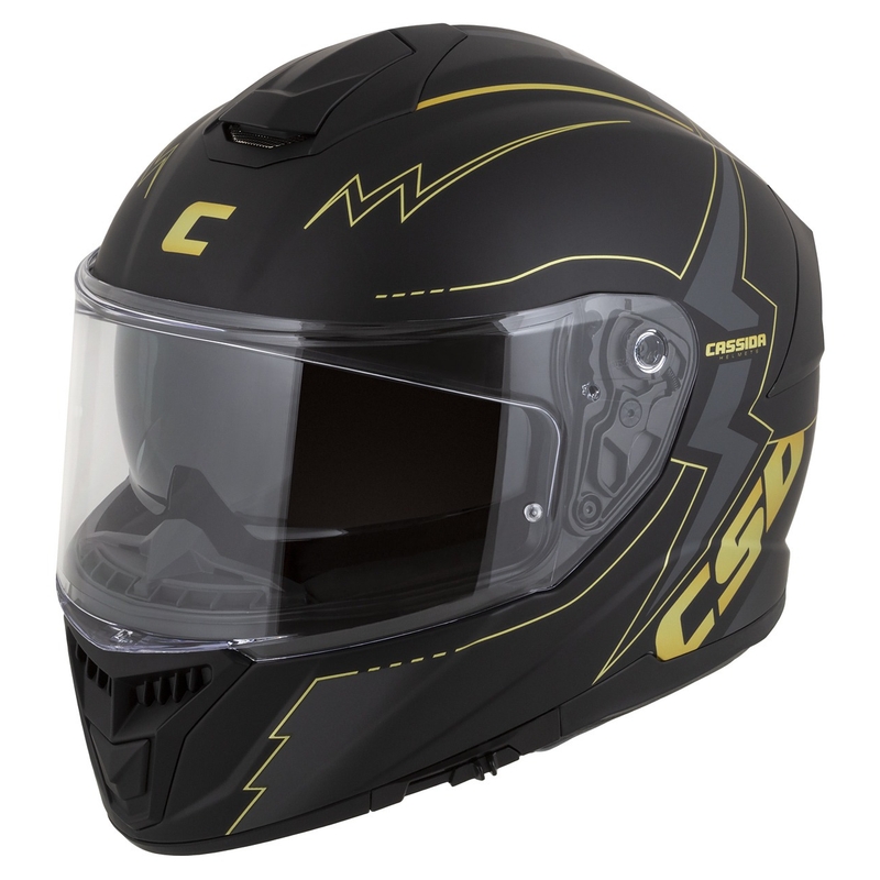 Каска за мотоциклет Cassida Integral GT 2.1 Flash black-gold-grey