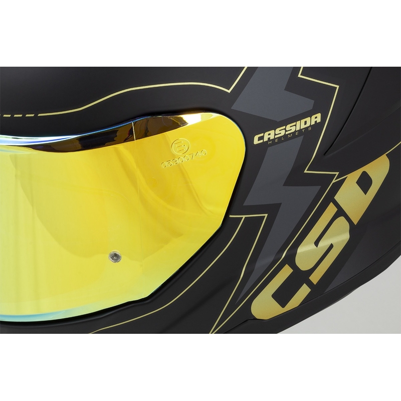 Каска за мотоциклет Cassida Integral GT 2.1 Flash black-gold-grey
