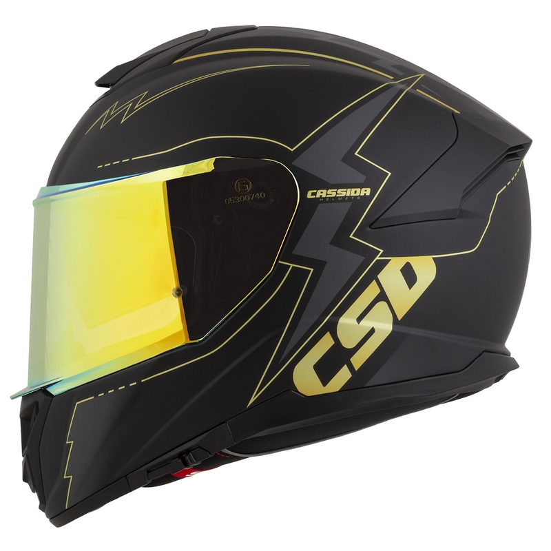 Каска за мотоциклет Cassida Integral GT 2.1 Flash black-gold-grey
