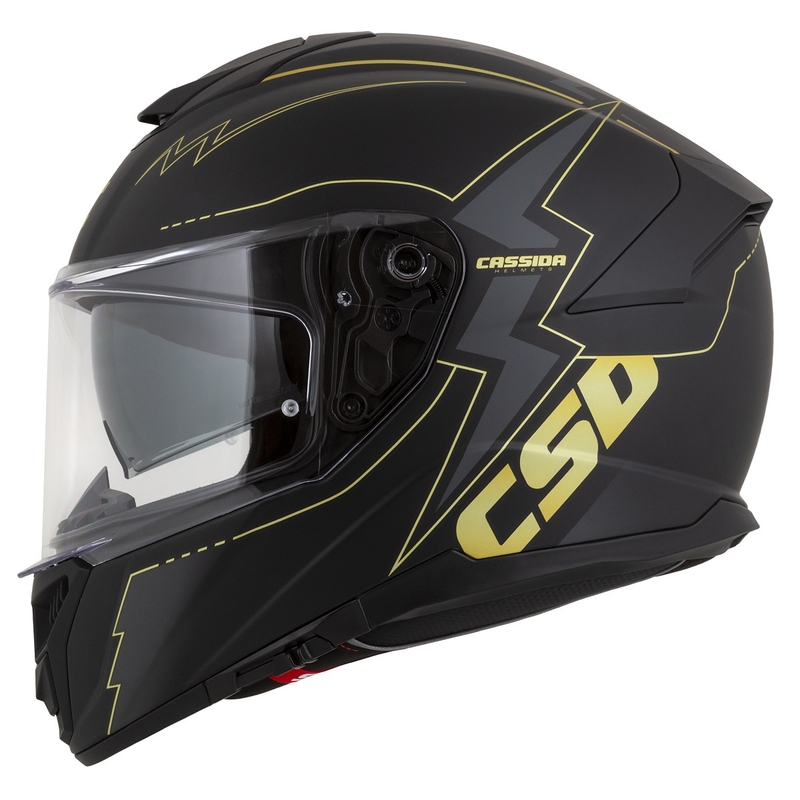 Каска за мотоциклет Cassida Integral GT 2.1 Flash black-gold-grey