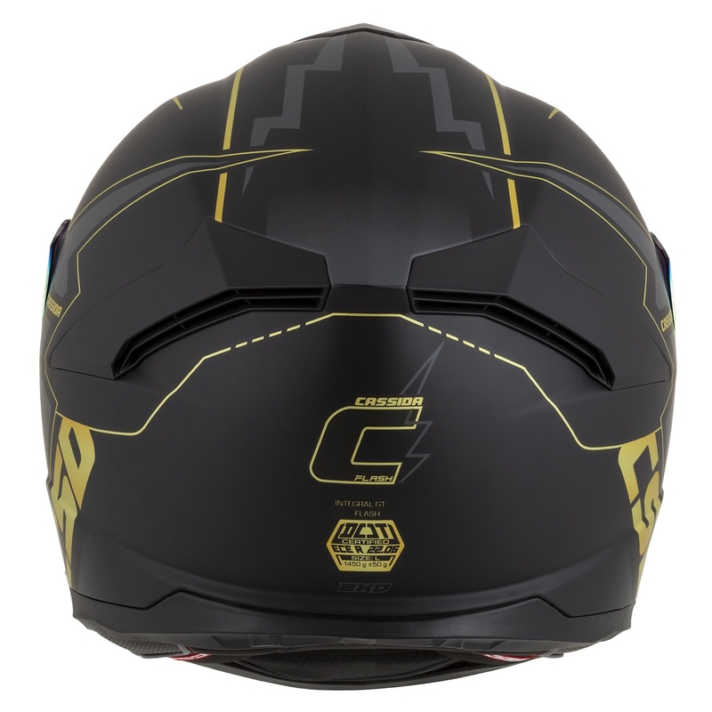 Каска за мотоциклет Cassida Integral GT 2.1 Flash black-gold-grey