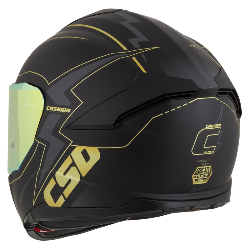 Каска за мотоциклет Cassida Integral GT 2.1 Flash black-gold-grey