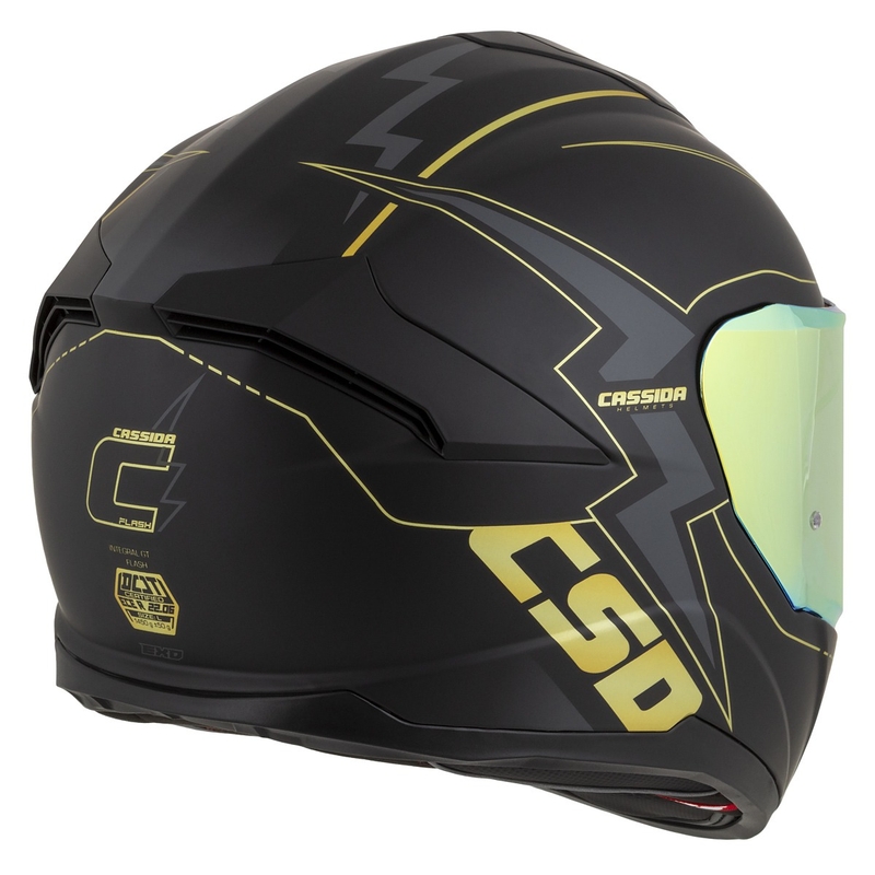 Каска за мотоциклет Cassida Integral GT 2.1 Flash black-gold-grey