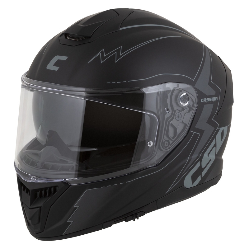 Cassida Integral GT 2.1 Flash Black-Grey Integral мотоциклетна каска