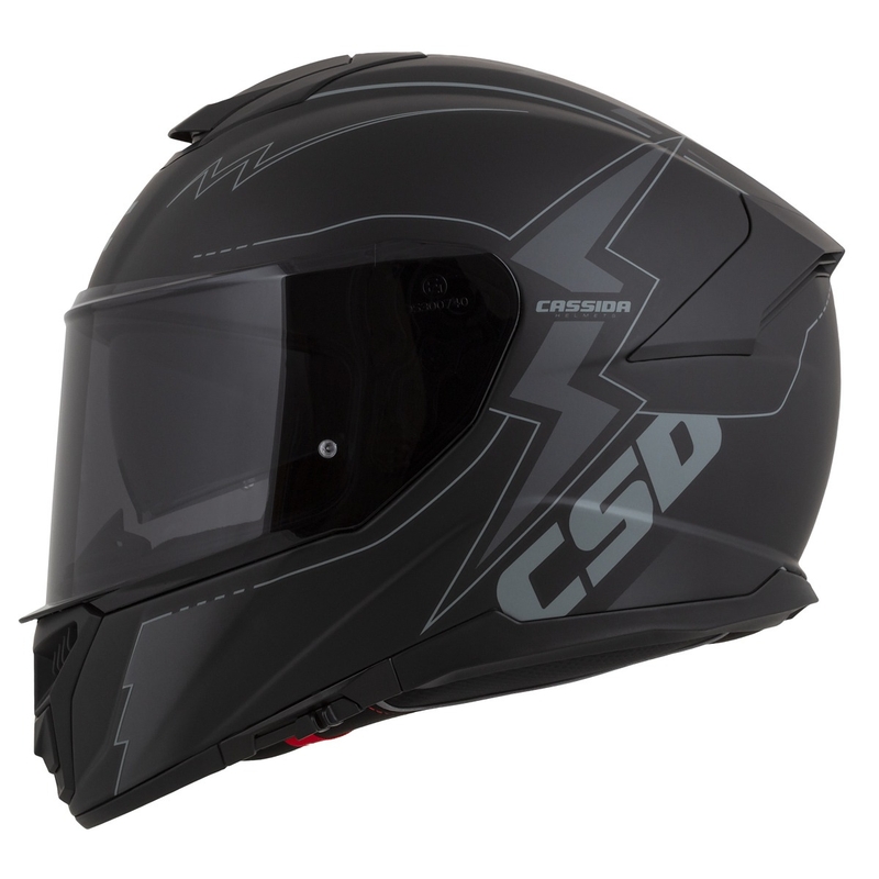 Cassida Integral GT 2.1 Flash Black-Grey Integral мотоциклетна каска