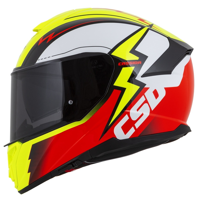 Integral каска за мотоциклет Cassida Integral GT 2.1 Flash fluo yellow-red-black-white
