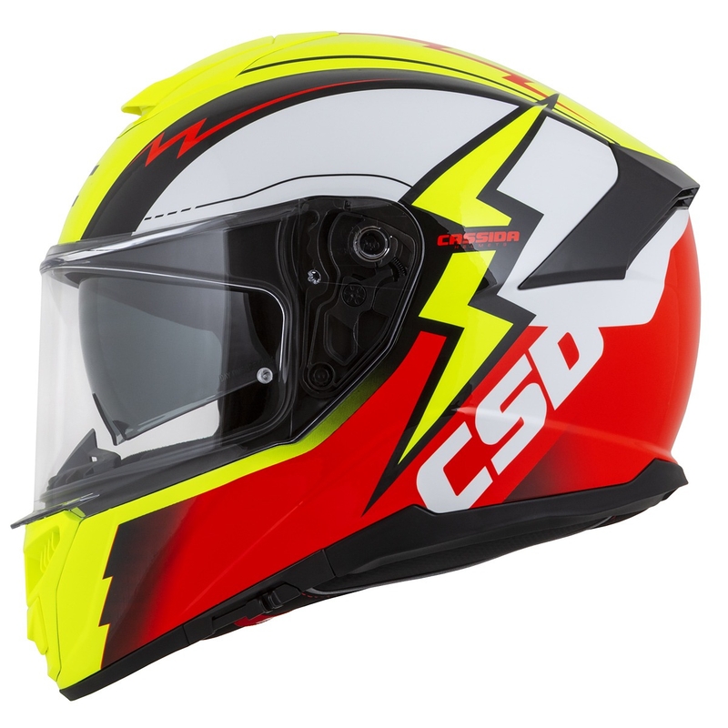 Integral каска за мотоциклет Cassida Integral GT 2.1 Flash fluo yellow-red-black-white