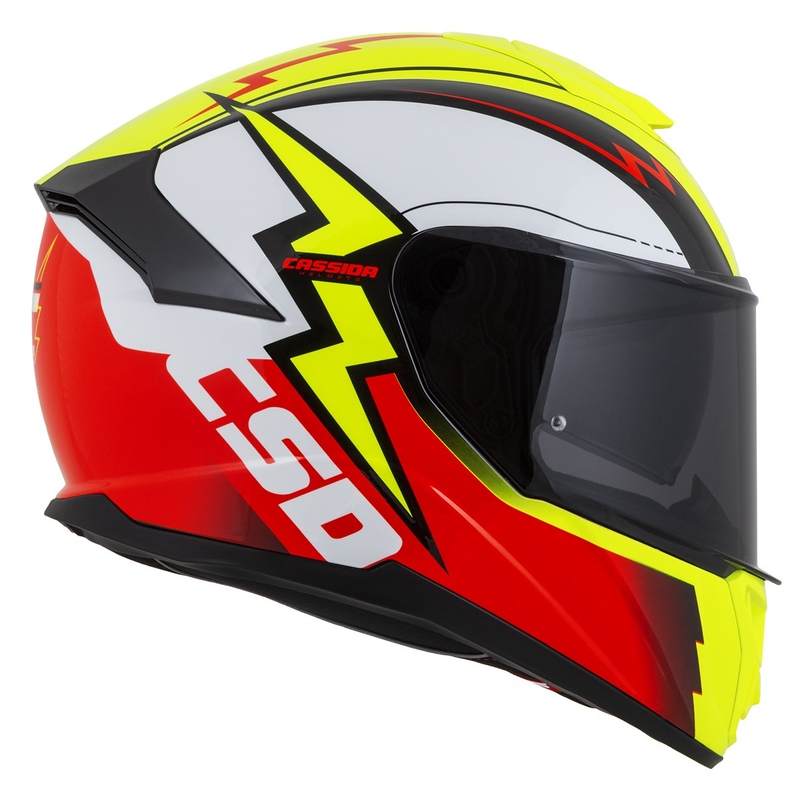 Integral каска за мотоциклет Cassida Integral GT 2.1 Flash fluo yellow-red-black-white