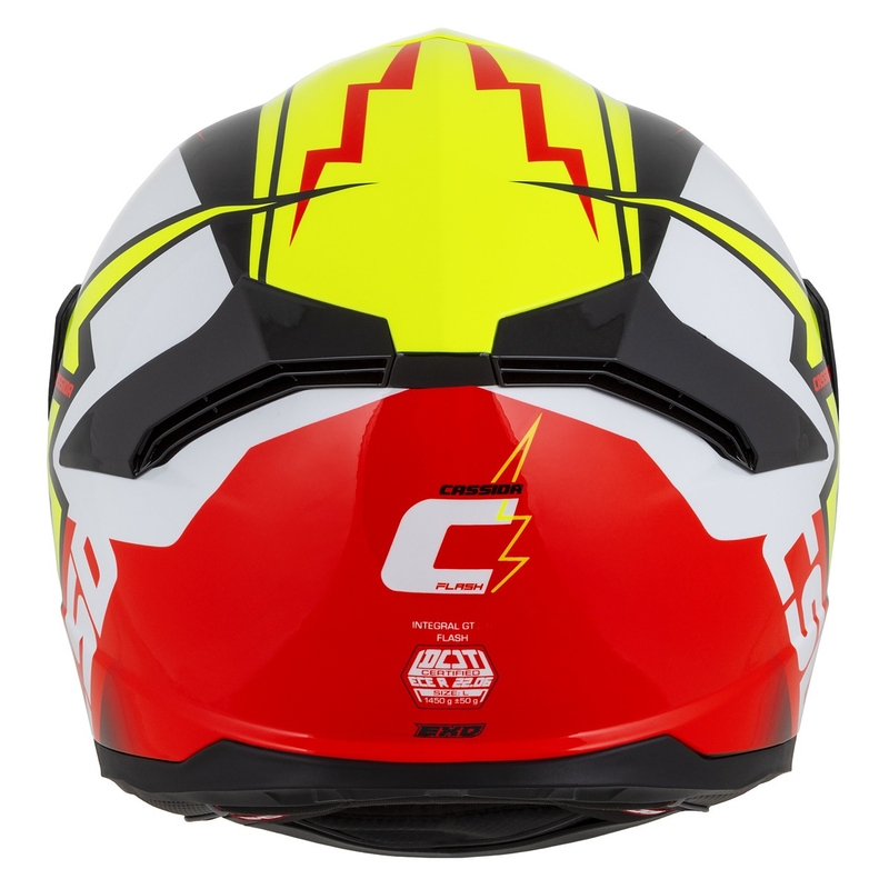Integral каска за мотоциклет Cassida Integral GT 2.1 Flash fluo yellow-red-black-white