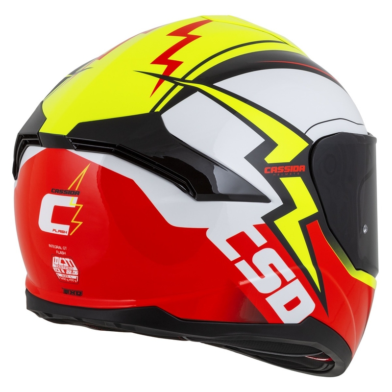 Integral каска за мотоциклет Cassida Integral GT 2.1 Flash fluo yellow-red-black-white