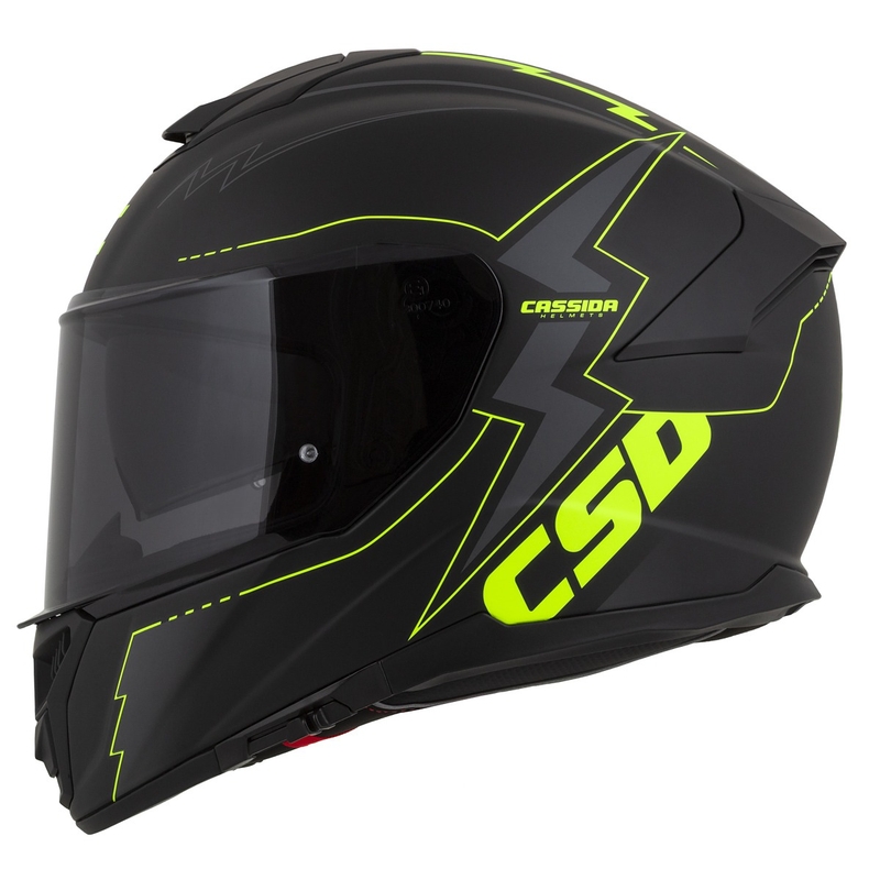 Integral каска за мотоциклет Cassida Integral GT 2.1 Flash black-fluo yellow-grey