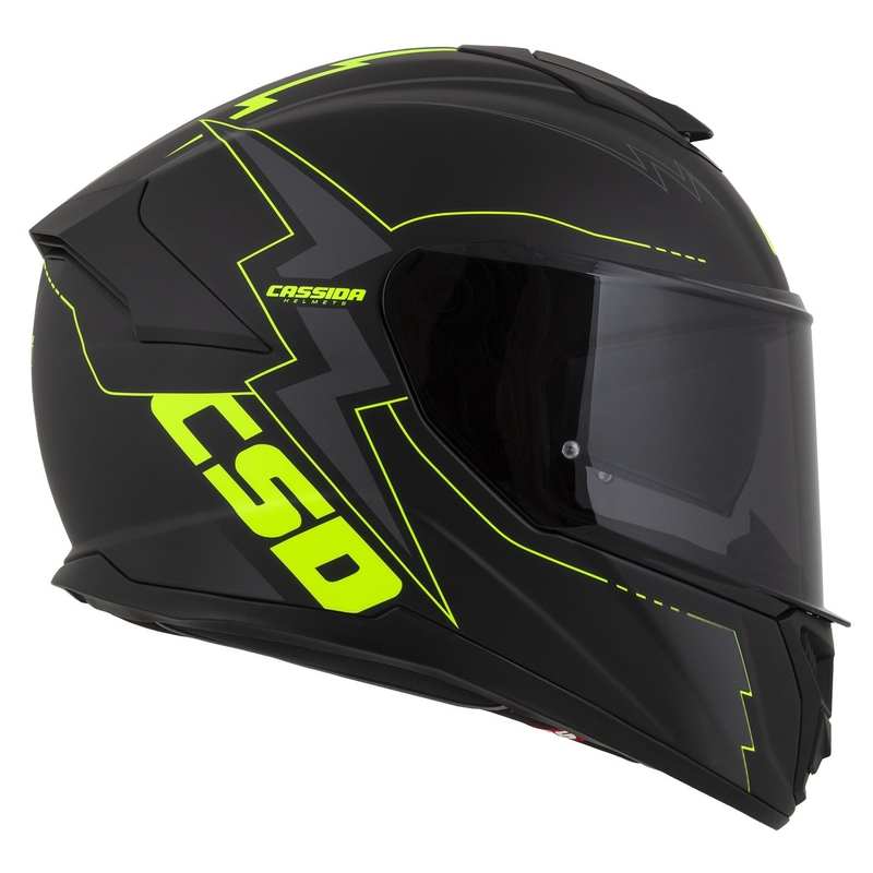 Integral каска за мотоциклет Cassida Integral GT 2.1 Flash black-fluo yellow-grey