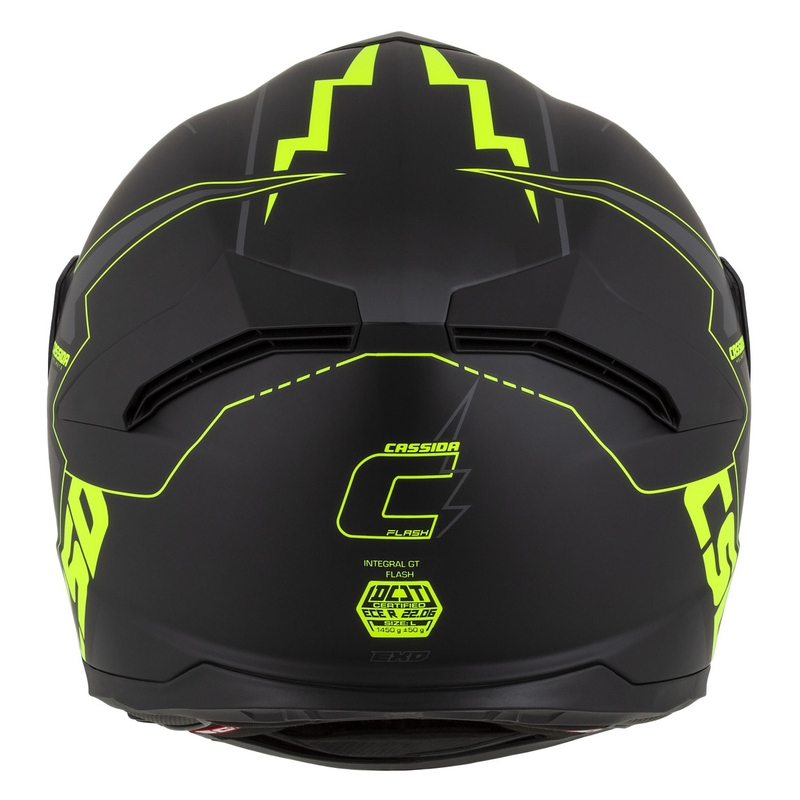 Integral каска за мотоциклет Cassida Integral GT 2.1 Flash black-fluo yellow-grey