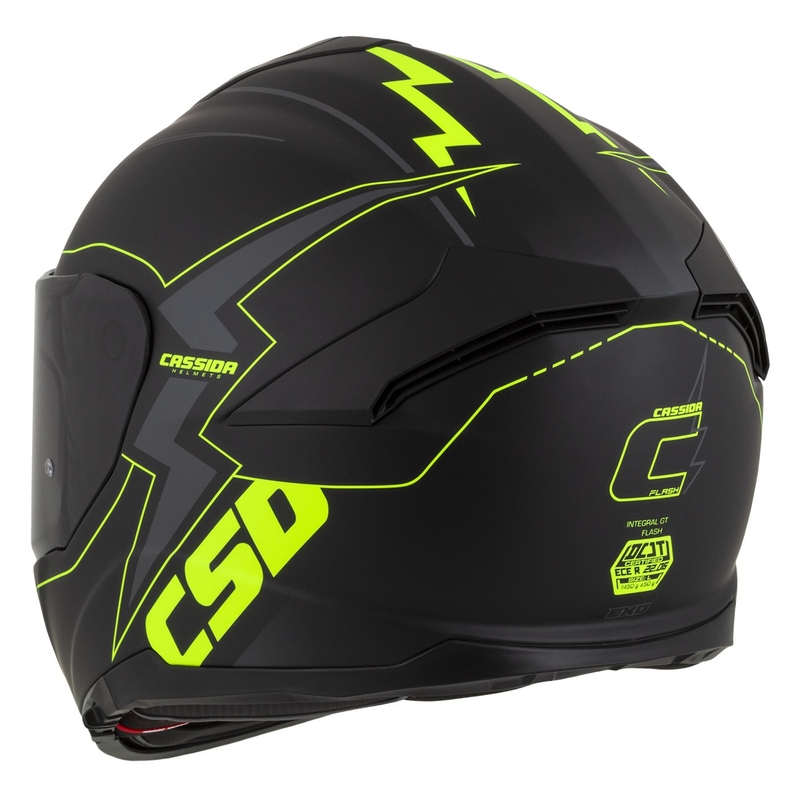 Integral каска за мотоциклет Cassida Integral GT 2.1 Flash black-fluo yellow-grey