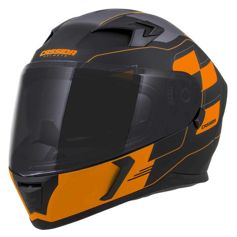 Интегрална каска Cassida Integral 3.0 RoxoR черно-оранжева