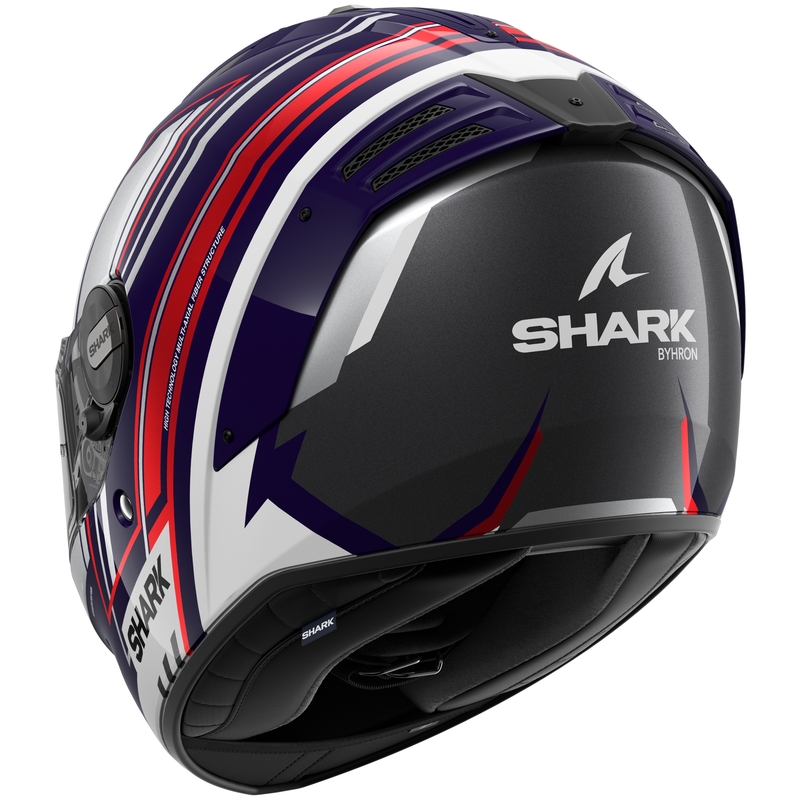 Интегрална мотоциклетна каска SHARK SPARTAN RS Byhron синьо-червено-сиво разпродажба