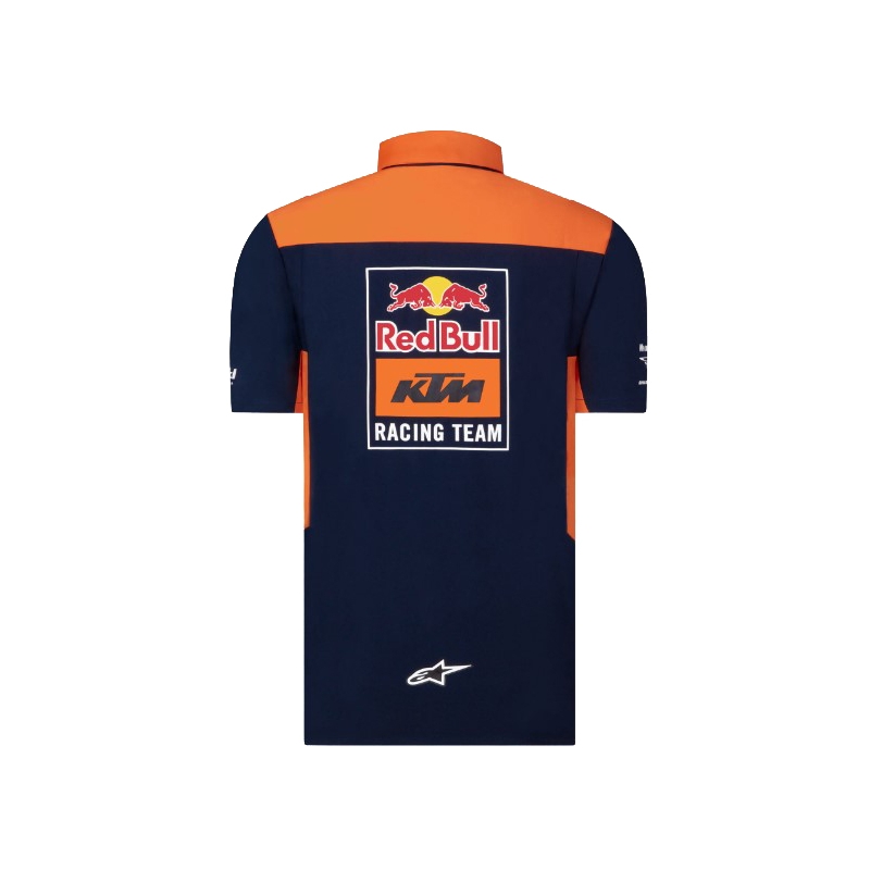 KTM Red Bull Racing Официална тениска Teamline синьо-оранжева разпродажба
