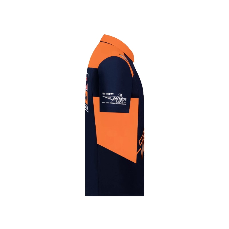 KTM Red Bull Racing Официална тениска Teamline синьо-оранжева разпродажба