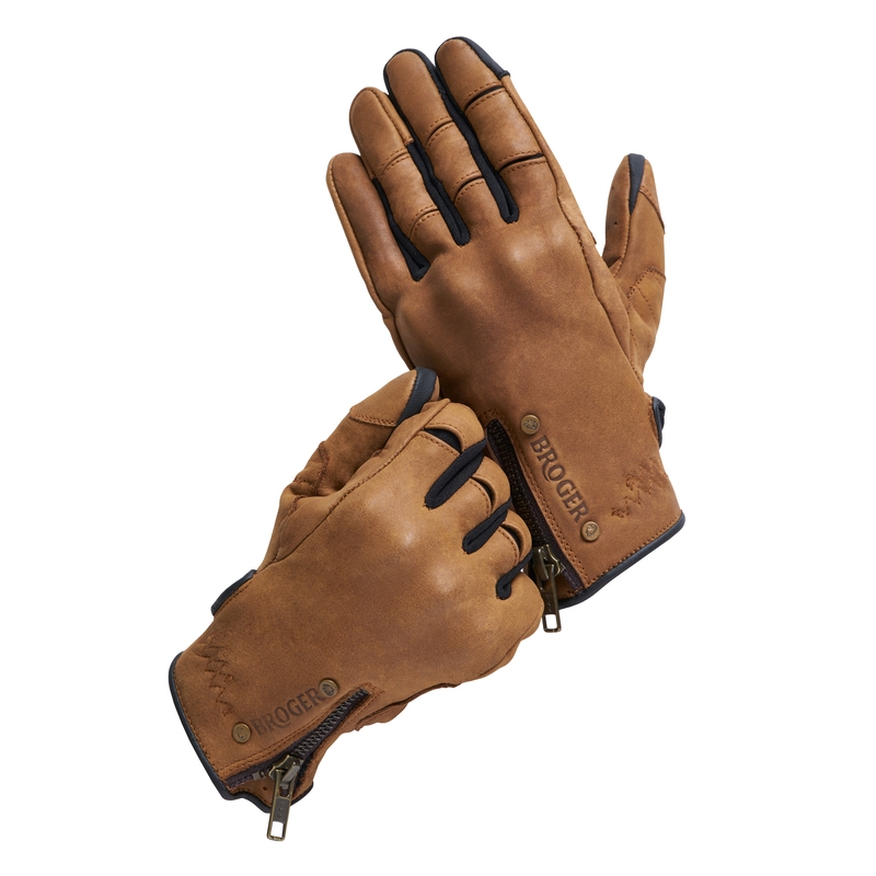 Дамски мотоциклетни ръкавици Broger Florida Cognac Brown разпродажба