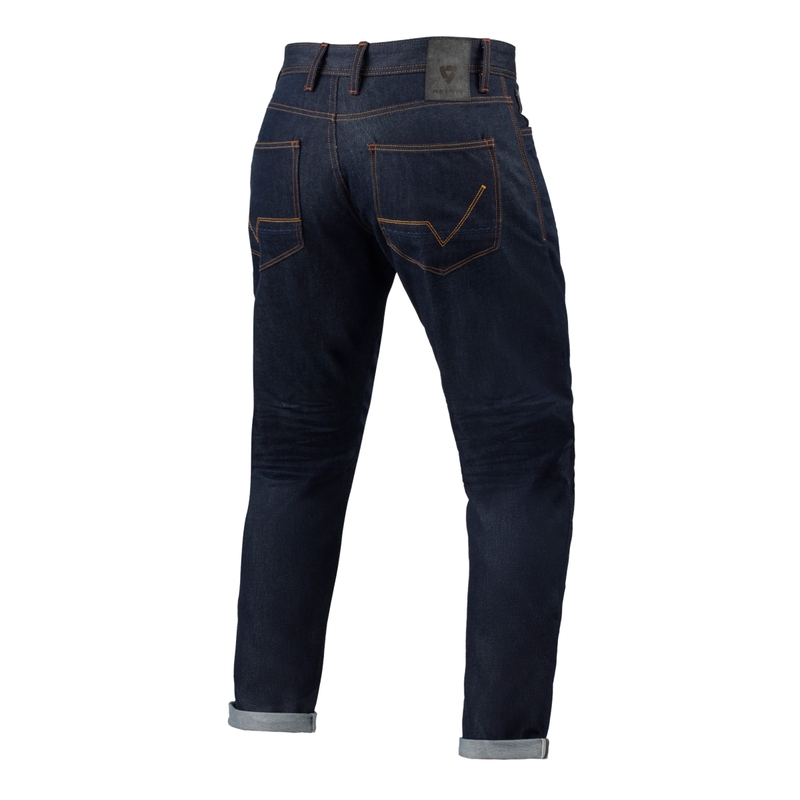 Revit Lewis Selvedge TF Тъмно сини разширени мотоциклетни дънки