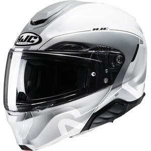 HJC RPHA 91 Combust MC10 мотоциклетна каска сиво и бяло