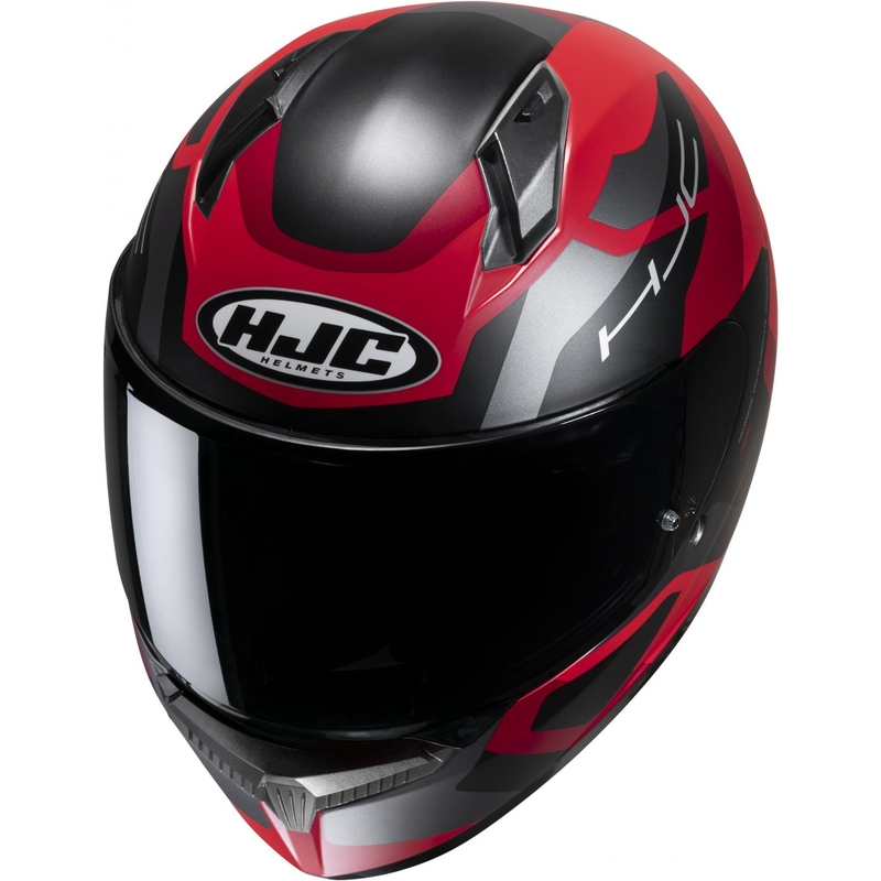 HJC C10 Tins MC1SF черно-сиво-червена интегрална мотоциклетна каска