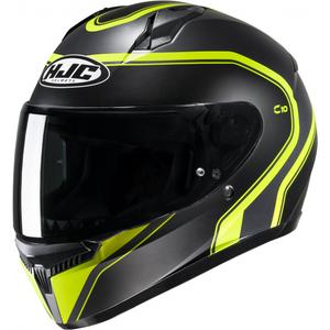 HJC C10 Elie MC3HSF черно-флуорово жълта интегрална мотоциклетна каска