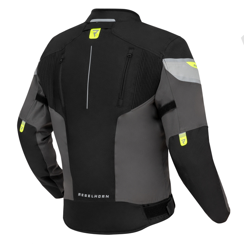 Мотоциклетно яке Rebelhorn Spark black-grey-fluo yellow разпродажба
