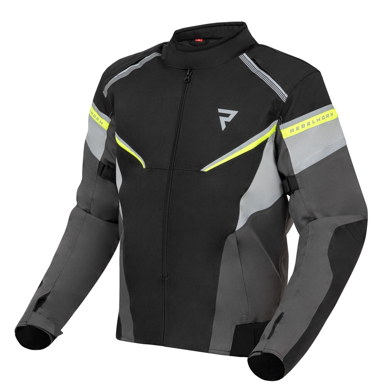 Мотоциклетно яке Rebelhorn Spark black-grey-fluo yellow разпродажба