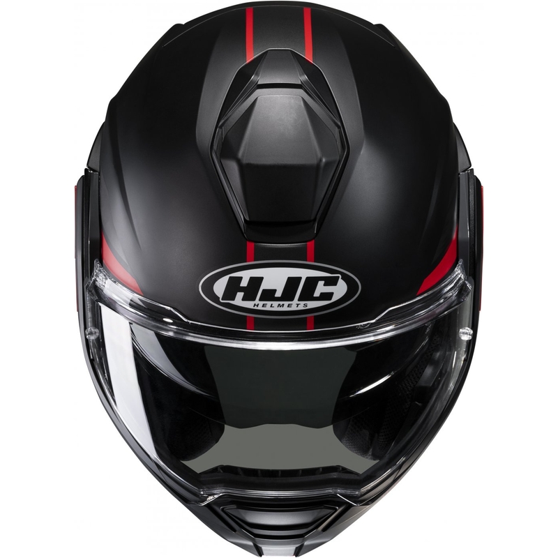 HJC i100 Beis MC1SF черно-червена сгъваема мотоциклетна каска