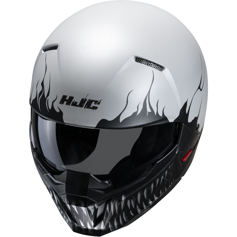 Отворена каска с маска HJC i20 Scraw MC10SF черно-сива