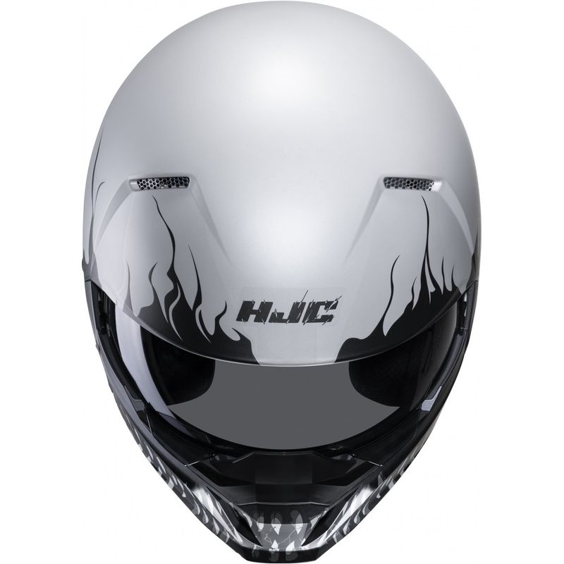 Отворена каска с маска HJC i20 Scraw MC10SF черно-сива