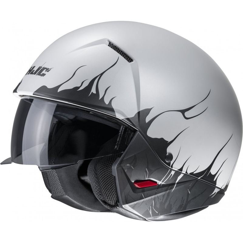 Отворена каска с маска HJC i20 Scraw MC10SF черно-сива