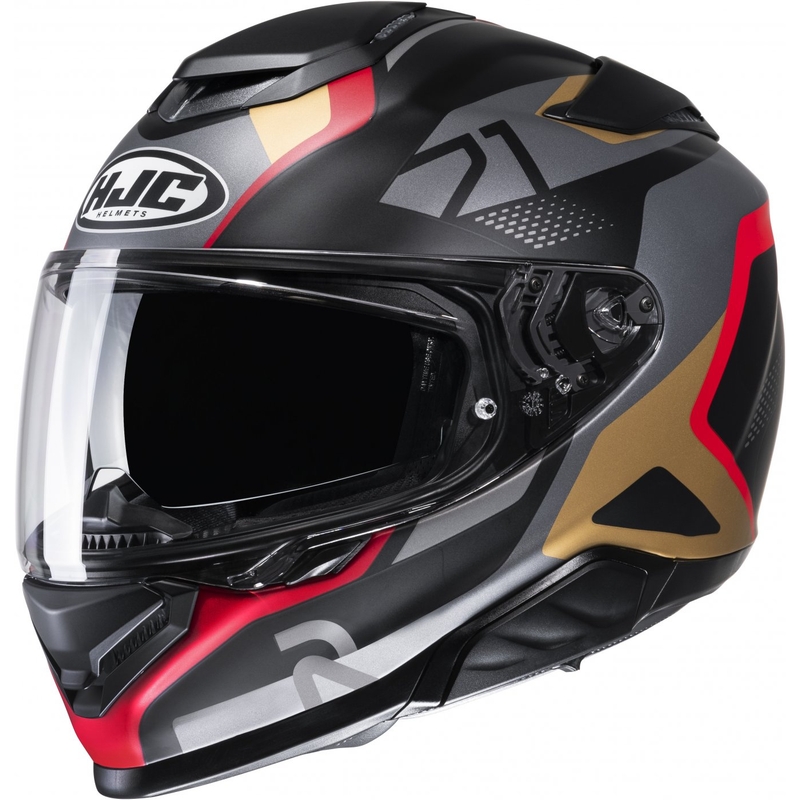 HJC RPHA 71 Hapel MC1SF черно-сиво-кафяво-червена интегрална мотоциклетна каска разпродажба