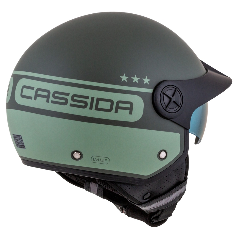 Cassida Handy Plus Chief отворена мотоциклетна каска зелена