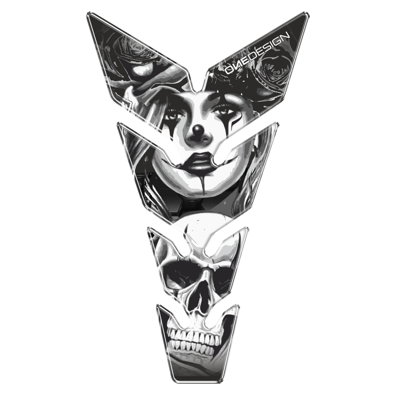 Капак на резервоара за гориво - tankpad Отпечатай Жени с череп