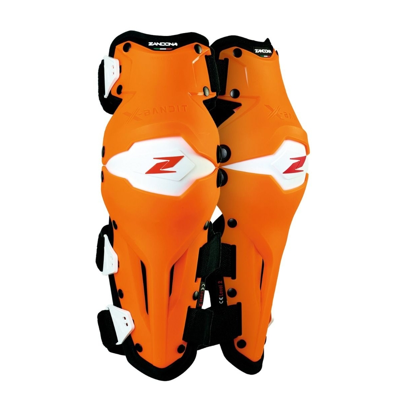 Наколенници Zandona X-Bandit бяло-оранжеви